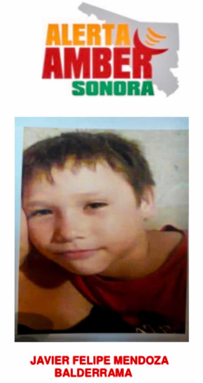 Activan Alerta Amber por menor desaparecido en Hermosillo - niño-2
