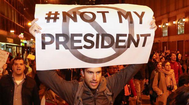 Estallan protestas por triunfo de Donald Trump