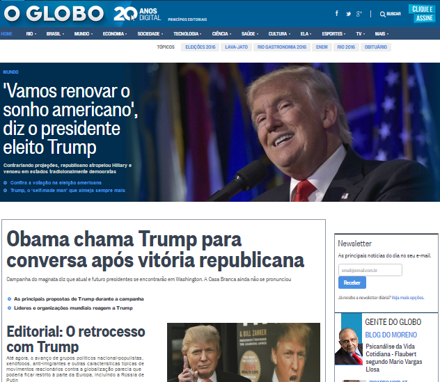 Así reaccionó el mundo a la victoria de Donald Trump - o-globo
