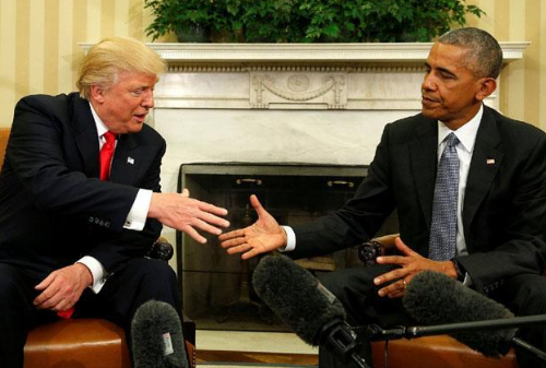 Obama califica como 'excelente' primer encuentro con Trump - obama-trump
