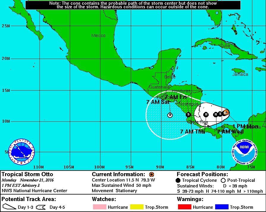 Advierten que tormenta tropical Otto podría convertirse en huracán - otto-8