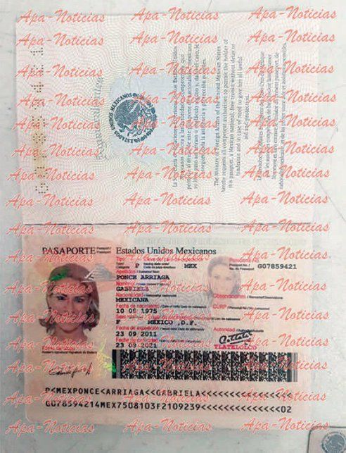 SRE se deslinda por la expedición de pasaportes apócrifos de Javier Duarte - pasaporte-esposa-duarte