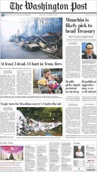 Peña Nieto, el Chapecoense, Fidel Castro y Trump en las portadas de los periódicos - periodicos-miercoles-16