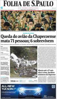 Peña Nieto, el Chapecoense, Fidel Castro y Trump en las portadas de los periódicos - periodicos-miercoles-5