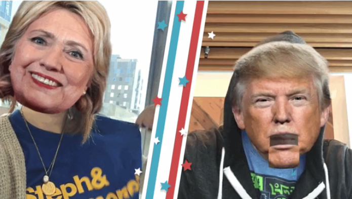 Periscope lanza máscaras de Clinton y Trump