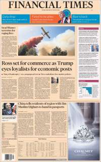 Salario mínimo, inflación y Trump en primeras planas - portada-25-nov-financial