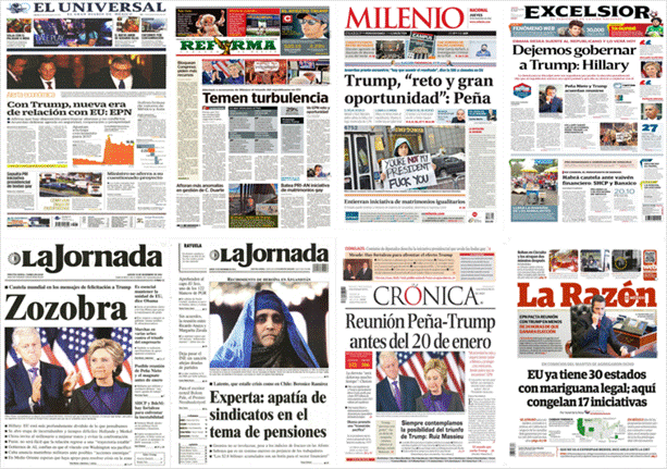 Prensa nacional e internacional reacciona a triunfo de Donald Trump