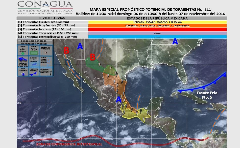 Habrá nuevo descenso de temperatura en el norte del país - potencial_tormentas