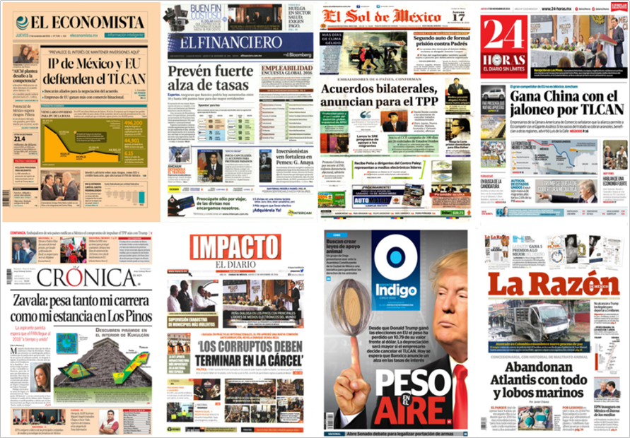 Trump, Padrés y Obama en las primeras planas de México y el mundo - primeras-planas-17-nov-1