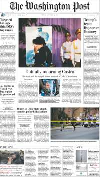 Fidel Castro acapara las primeras planas de México y el mundo - primeras-planas-29-nov-wash