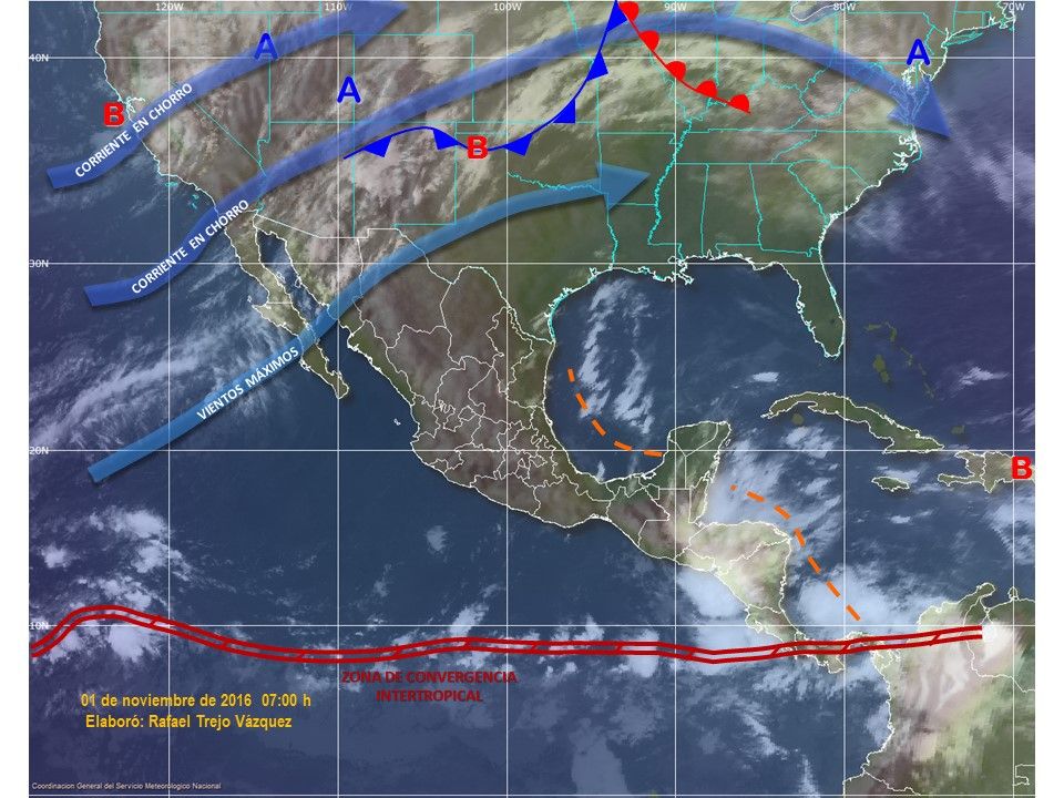 Tormentas fuertes afectarán el este y sureste del país - pronostico-0111