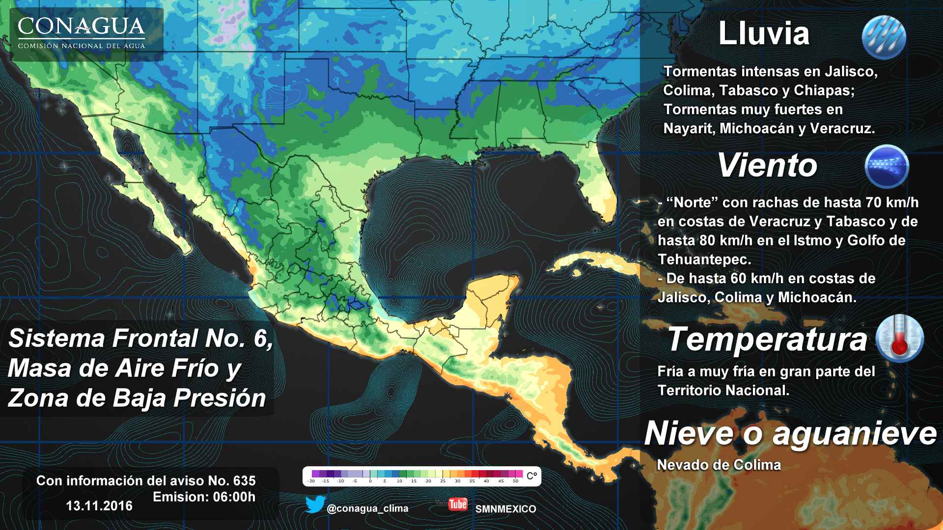 Continuarán las bajas temperaturas en gran parte del país - pronostico-1311