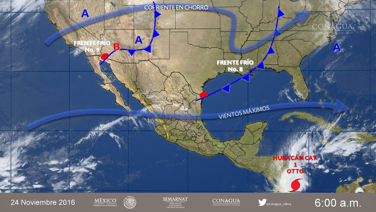 Prevalecerá el ambiente frío en el norte, oriente y centro de México - pronostico-2411-2