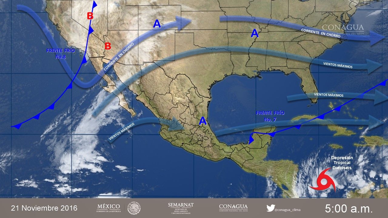 Continuarán las bajas temperaturas por la llegada del frente frío 8 - pronóstico-2111-2