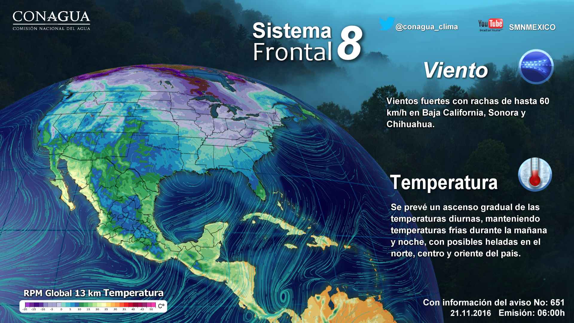 Continuarán las bajas temperaturas por la llegada del frente frío 8 - pronóstico-2111
