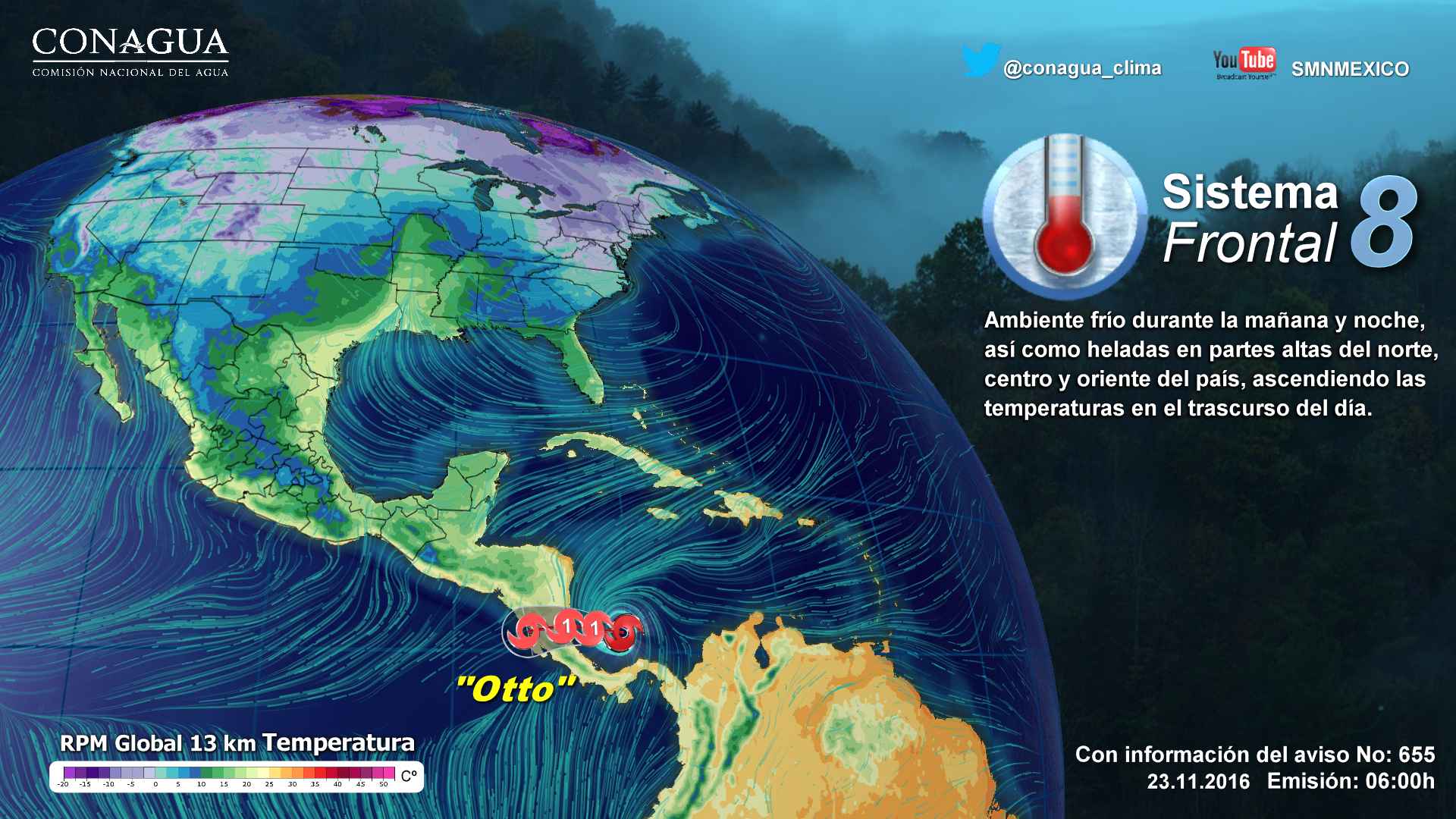 Frente frío 8 mantendrá las bajas temperaturas en todo el país - pronóstico2311