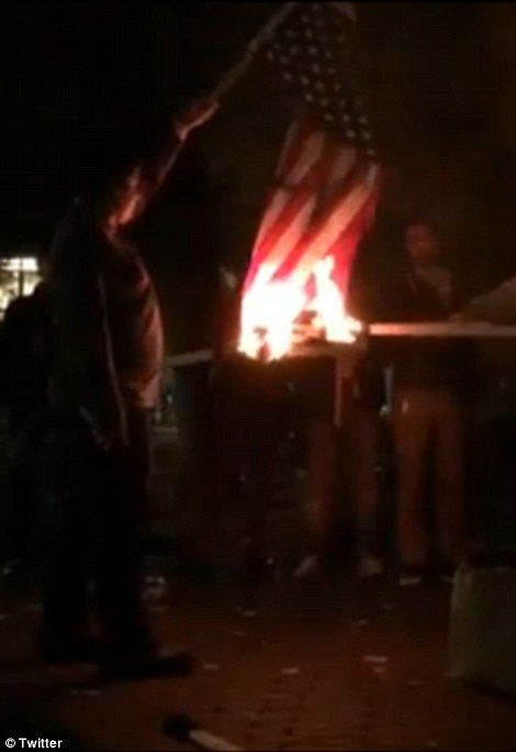 Protestan en EE.UU. tras victoria de Donald Trump - protesta-portalnd-trump