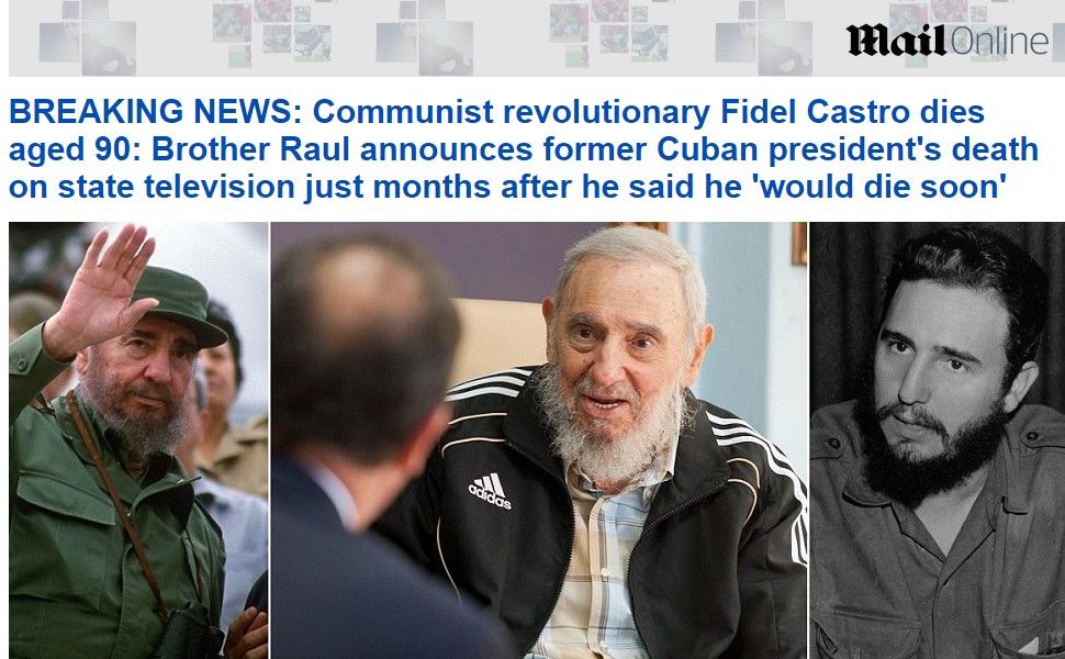 Reacciones a la muerte de Fidel Castro de la prensa internacional - reacciones-daily-mail