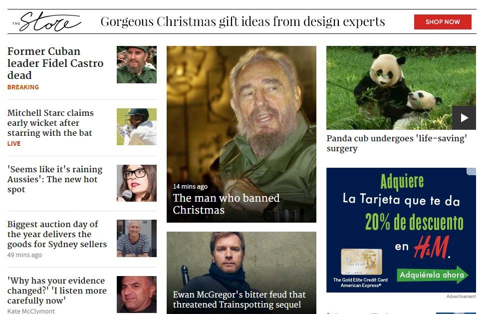 Reacciones a la muerte de Fidel Castro de la prensa internacional - reacciones-sydney-morning-post