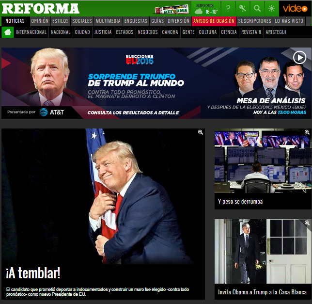 Así reaccionó el mundo a la victoria de Donald Trump - reforma