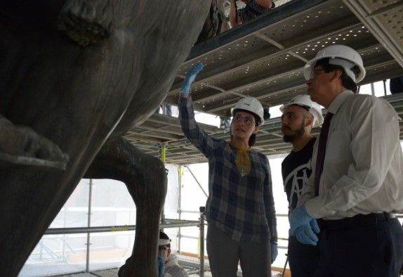 Restauración de "El Caballito" terminará en 2017 - restauración-el-caballito-II