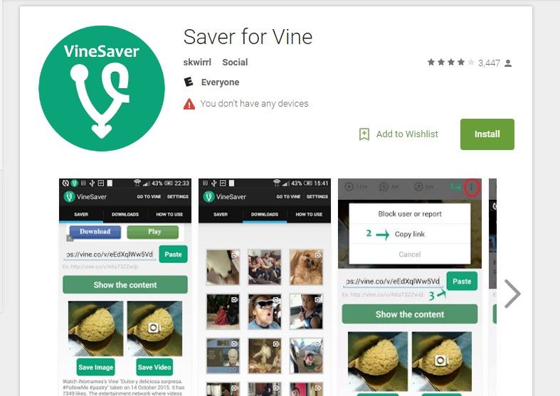 Cuatro formas de guardar videos de Vine antes de que desaparezca - saver-for-vine