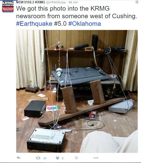 Sismo 5.0 en el centro de Oklahoma - sismo-oklahoma-5
