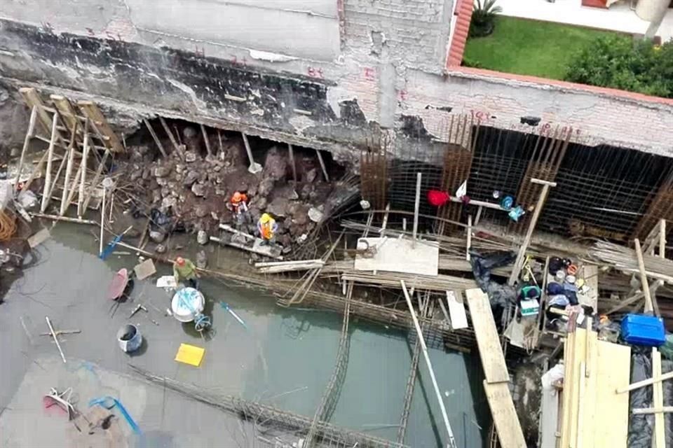 Socavón en construcción de la Narvarte - socavón-1