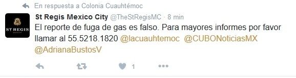 Evacúan Hotel St. Regis de la Ciudad de México - st-regis-tuit
