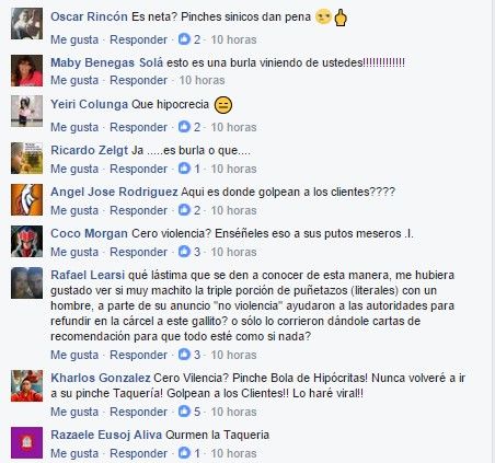 Autoridades confirman declaración de mujer agredida por taquero - taqueria-comentarios