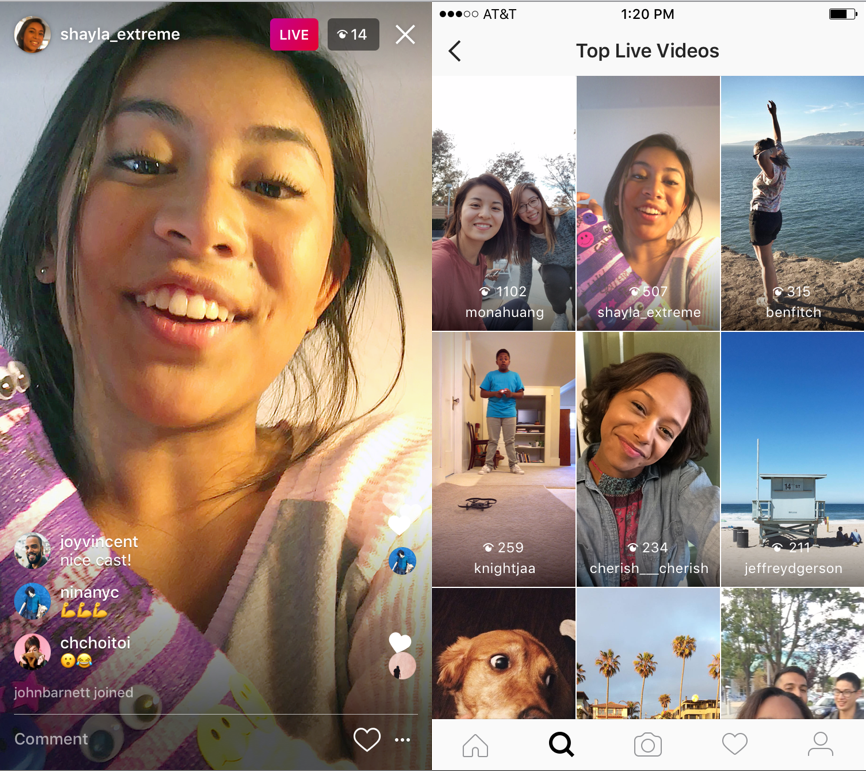 Instagram permitirá transmisión en vivo y agrega mensajes que desaparecen - transmision-instagram