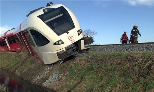 Descarrilamiento de tren en Holanda deja 18 heridos