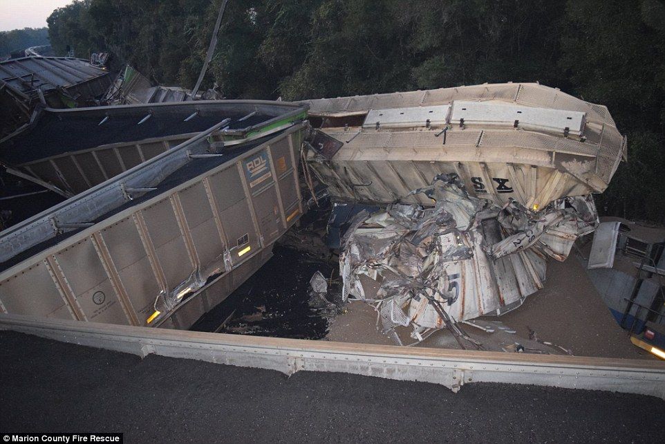 Choque de trenes en Florida deja dos heridos - tren3