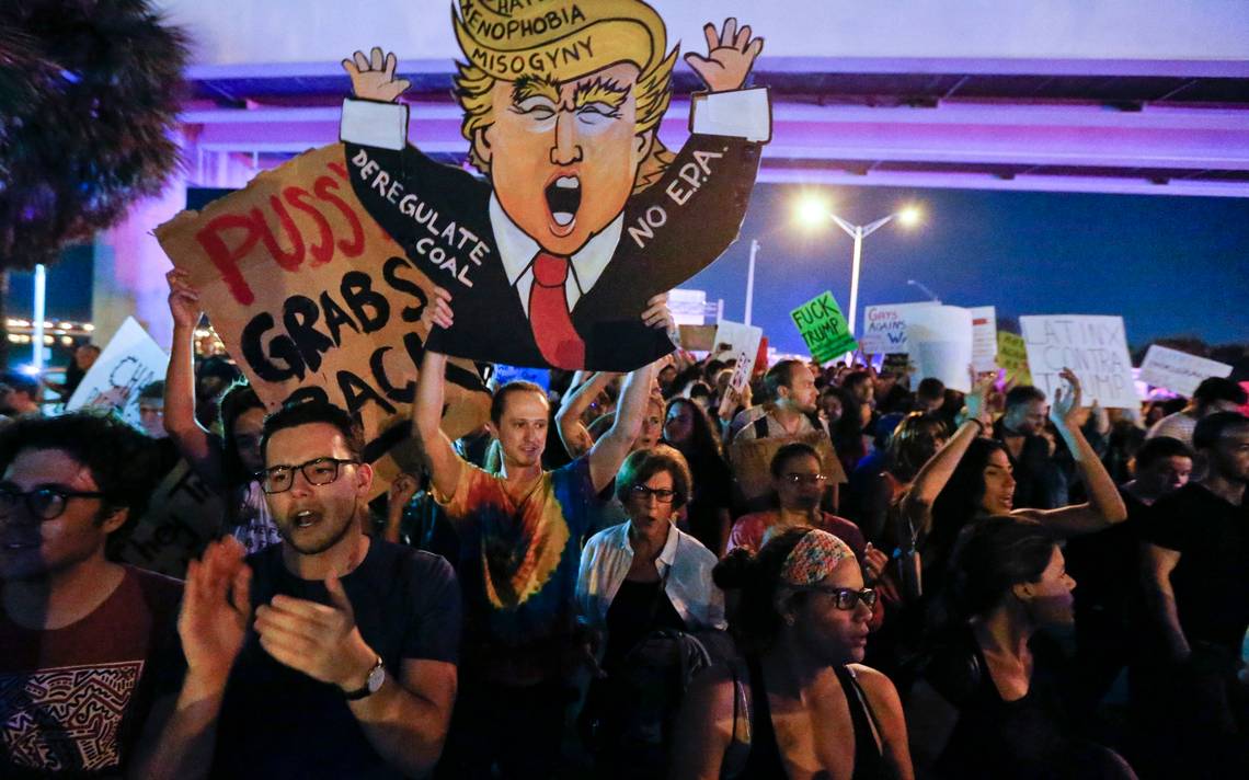 Más de 100 mil personas en EE.UU. protestan por cuarto día contra Trump - trump-02-1