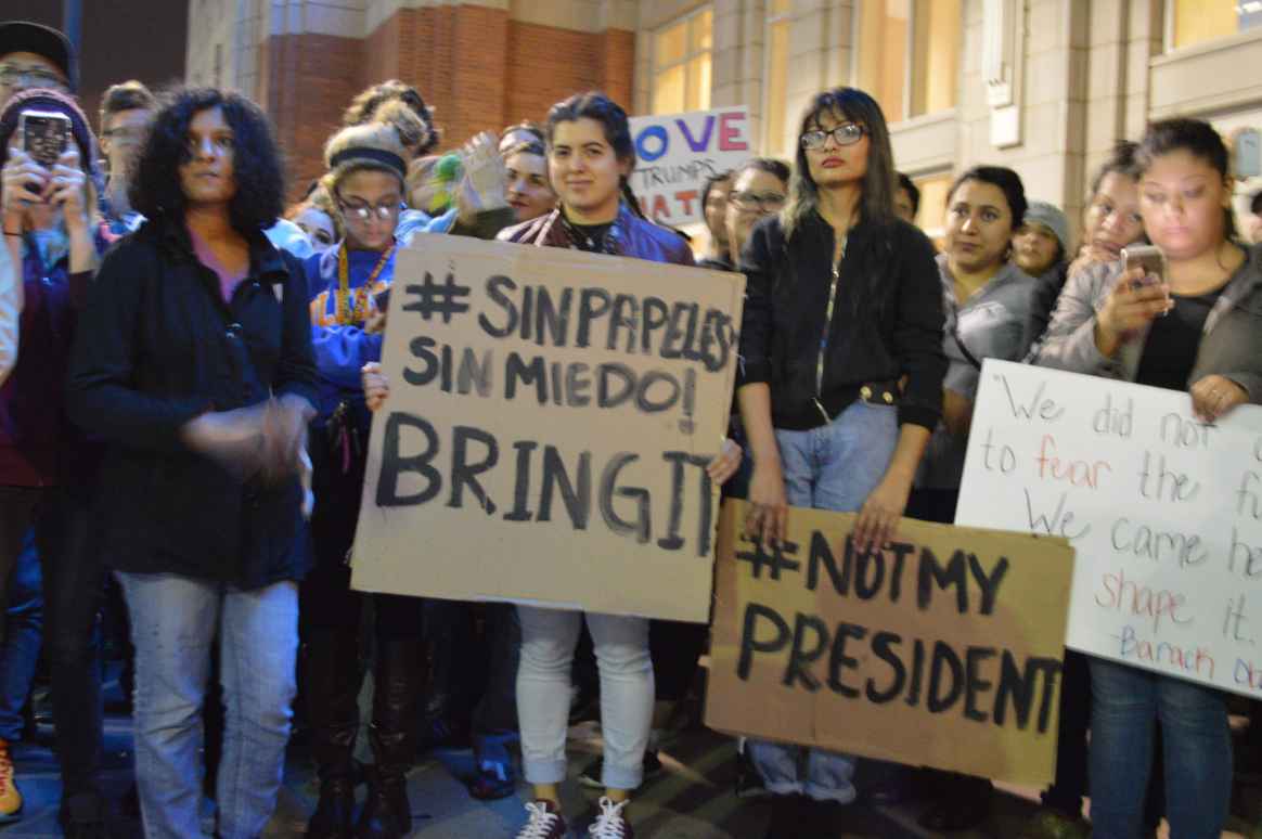 Más de 100 mil personas en EE.UU. protestan por cuarto día contra Trump - trump-03-1