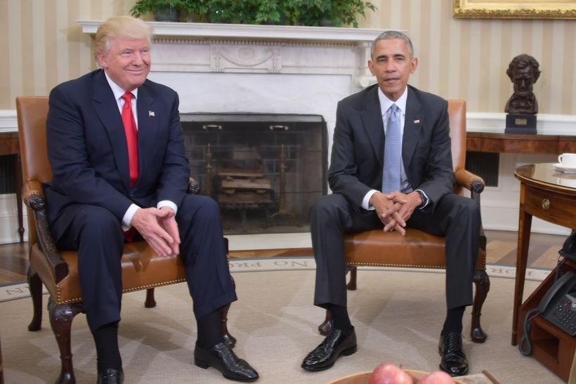 Obama califica como 'excelente' primer encuentro con Trump - trump-obama-2
