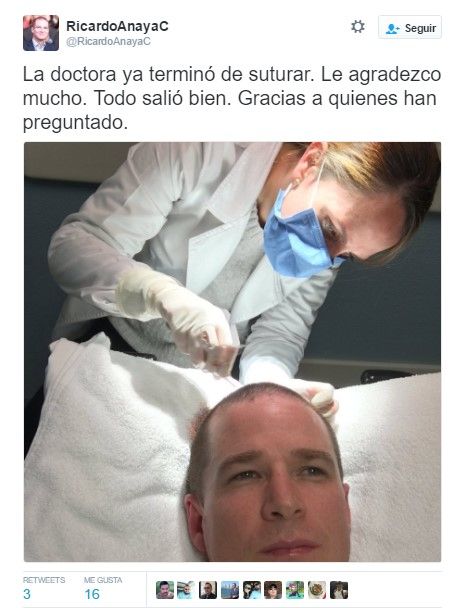 Ricardo Anaya sufre golpe en la cabeza - tuit-anaya-2