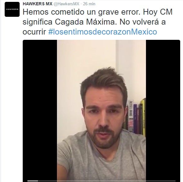 Video: fundador de Hawkers ofrece disculpas - tuit-lentes-disculpa-2