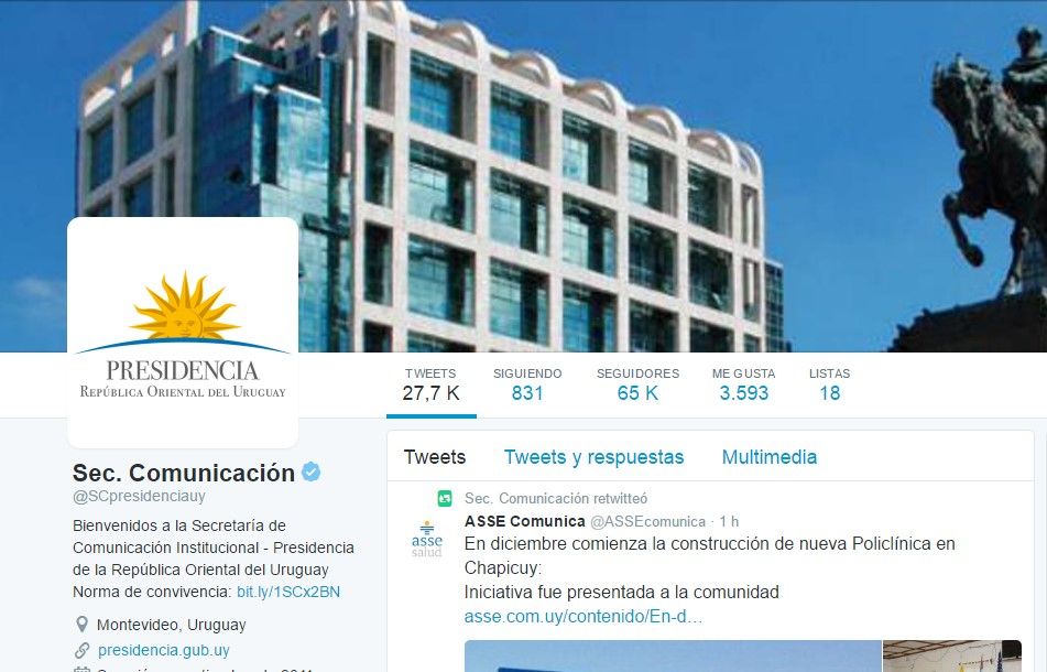 Gobierno de Uruguay bloqueará a quien los insulte en Twitter Gobierno de Uruguay bloqueará a quien los insulte en Twitter