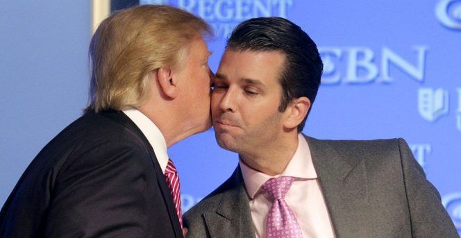 Hijo de Trump tuitea que trataron de asesinar a su padre