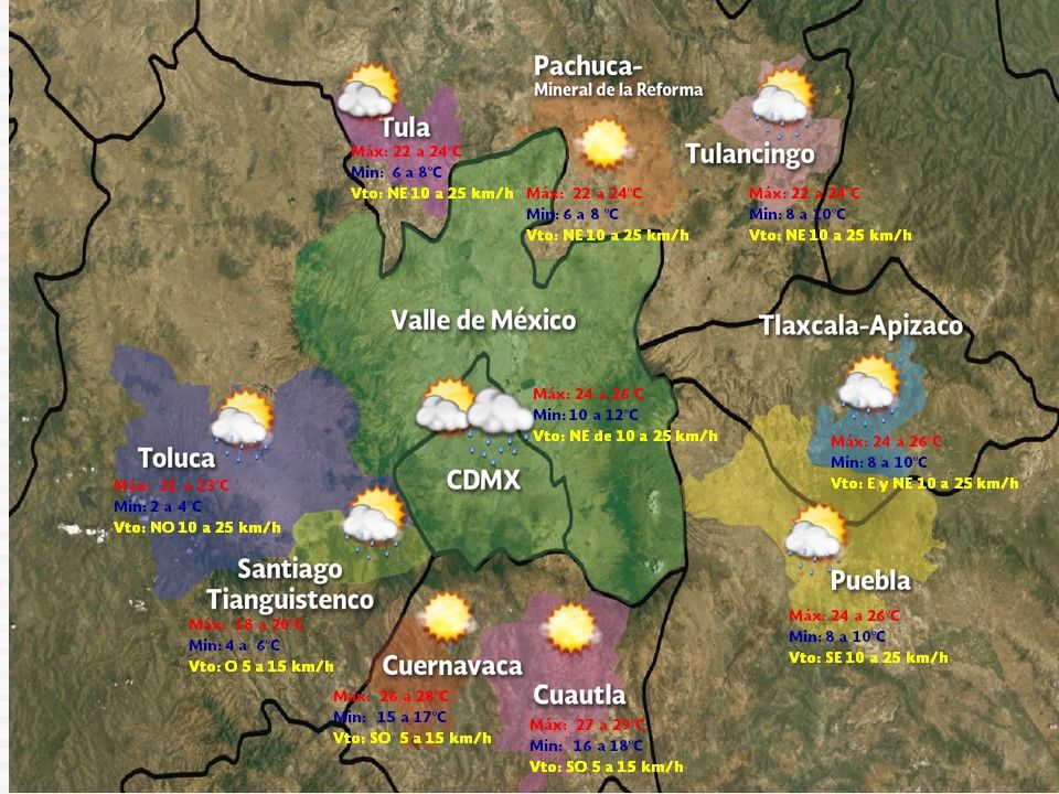 Frente frío 5 ocasionará tormentas en el sureste del país - vdm-0211