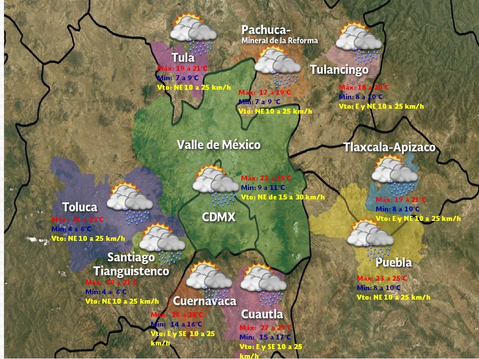 Persistirán las lluvias intensas en el oriente de México - vdm-0411