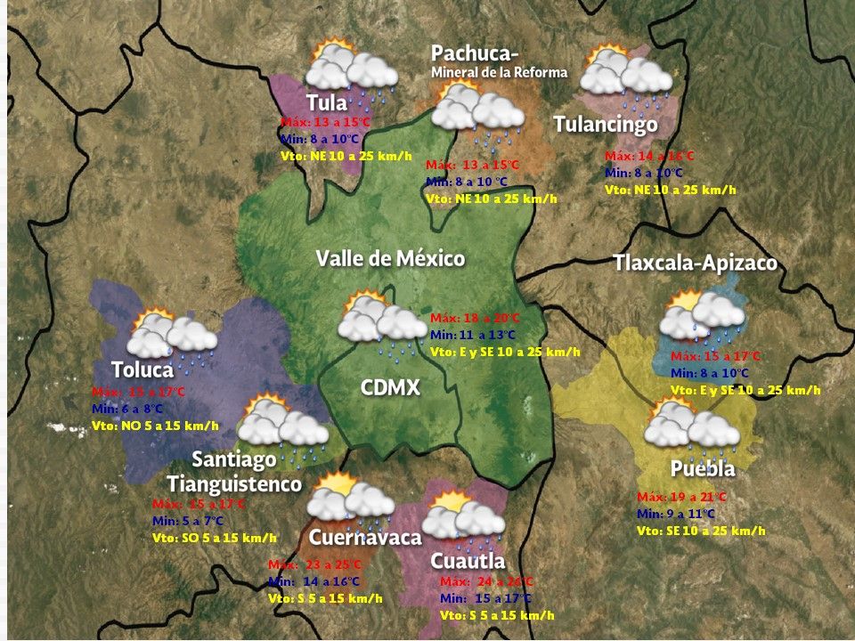 Continuarán las bajas temperaturas en la mayor parte del país - vdm-1611