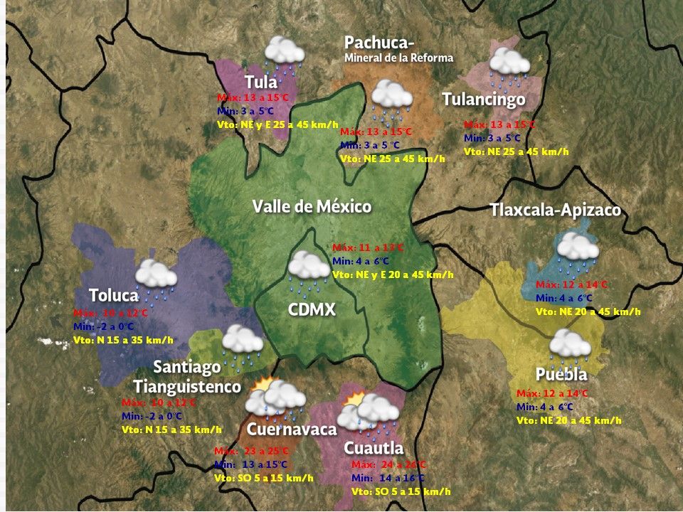Continuará el ambiente frío en gran parte del país - vdm-2011