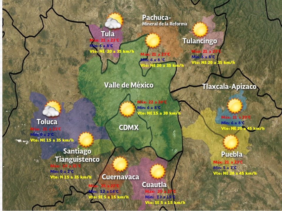 Aumentarán las temperaturas diurnas en el país - vdm-2211