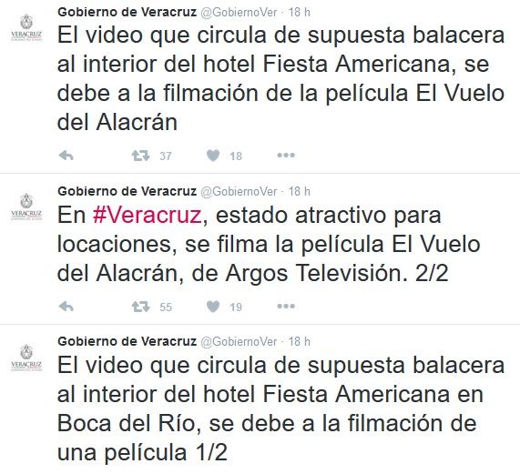 Video: filmación de película atemoriza a veracruzanos - video-balacera-hotel-veracruz-tweets