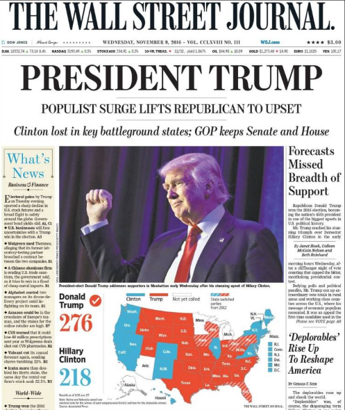 Así reaccionó el mundo a la victoria de Donald Trump - wall-street-journal