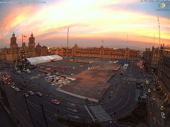 Atardecer sorprende a capitalinos