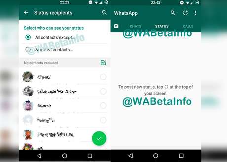 WhatsApp prueba una función similar a Snapchat - whatsapp-status-beta