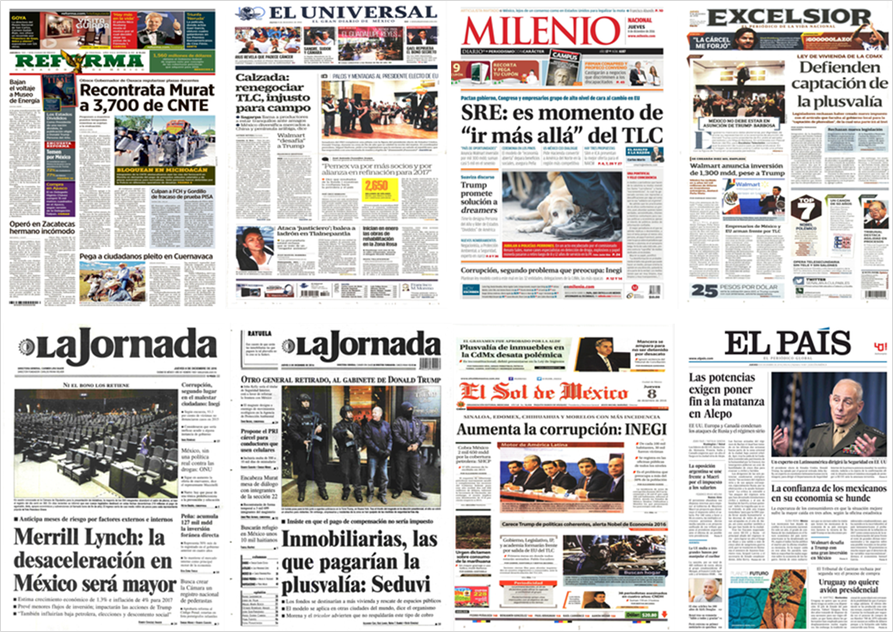 Walmart, la corrupción y el TLC en los periódicos del jueves